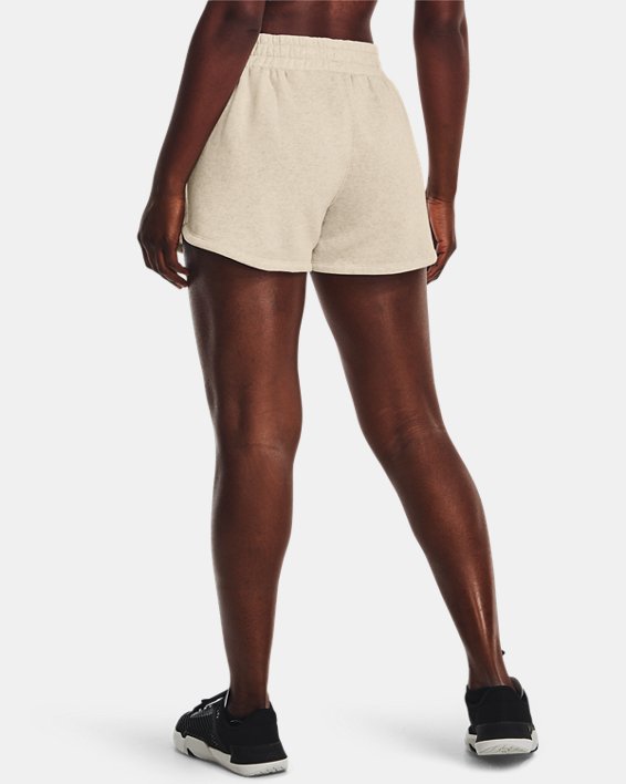 Women's UA Rival Fleece Shorts, Brown, pdpMainDesktop image number 1